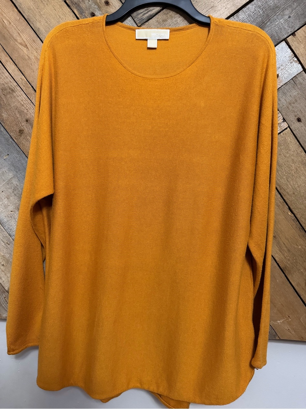Michael Kors Mustard Crewneck Knit Sweater